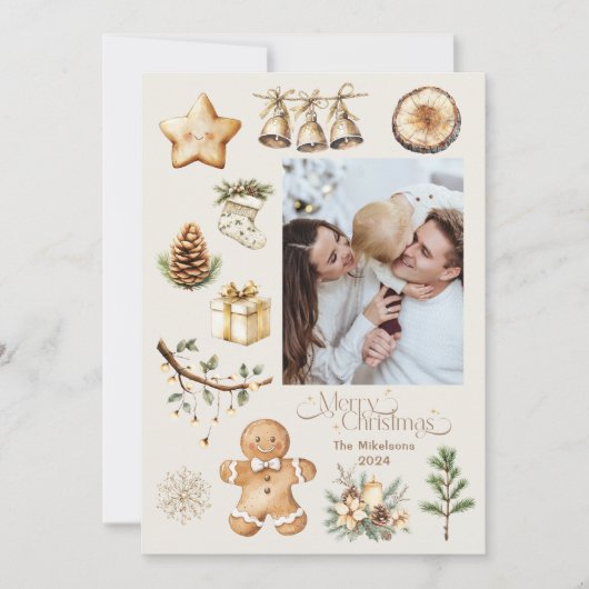 フォトボ素朴タニカルクリスマス シーズンカード (正面)