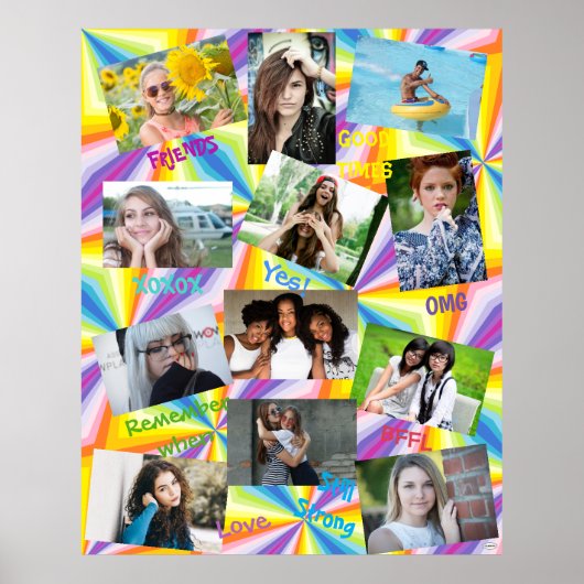 フォトポスタサイケデリックーフレンズテーマHAMbWG ポスター (正面)