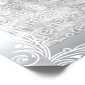 フォトポスターイメージシルバーのフレーム ポスター (角)