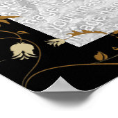 フォトポスター画像のフレーム黒金ゴールド ポスター (角)