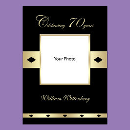 フォトポスター70誕生日 ポスター