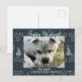 フォトポストカード(ヴィンテージペイズリー背景) ポストカード (正面/裏面)