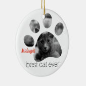 フォトポパーソナライズされたープリント セラミックオーナメント (右)