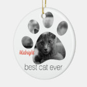 フォトポパーソナライズされたープリント セラミックオーナメント (左)