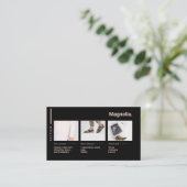 フォトポートフォリオオンライン黒金曜店 名刺 (スタンド正面)