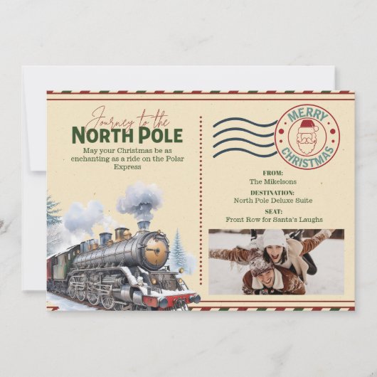 フォトポーラ表現ククリスマスチケット シーズンカード (正面)