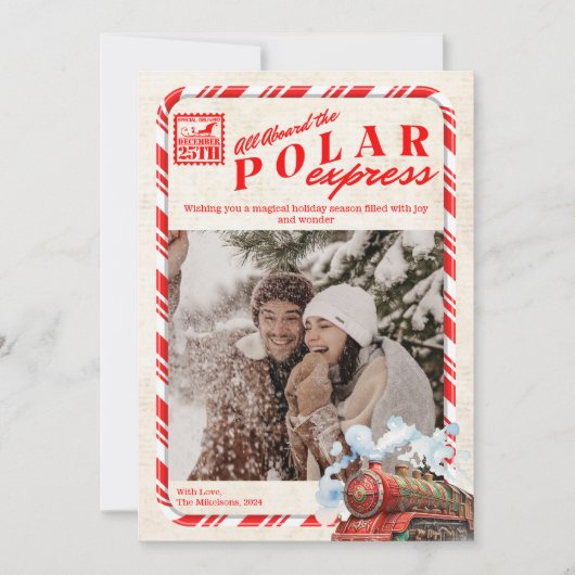 フォトポーラ表現ククリスマス シーズンカード (正面)