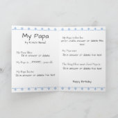 フォトマイパパ誕生日 カード (内部)
