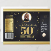 フォトマイルストーン誕生日チップバッグラッパー (正面/裏面)