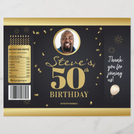 フォトマイルストーン誕生日チップバッグラッパー