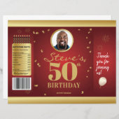 フォトマイルストーン誕生日チップバッグラッパー (正面/裏面)