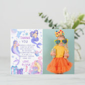 フォトマイルドマーメイドオールエイジズ誕生日 サンキューカード (スタンド正面)