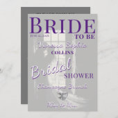 フォトマガジンカバーブライダルシャワー 招待状 (正面/裏面)