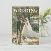 フォトマガジン結婚の表紙 招待状 (スタンド正面)