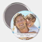 フォトマグネットの日付を保存 マグネット (正面/裏面)