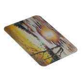 フォトマグネットアン絵を描ヘイズの冬の風景 マグネット (右側)