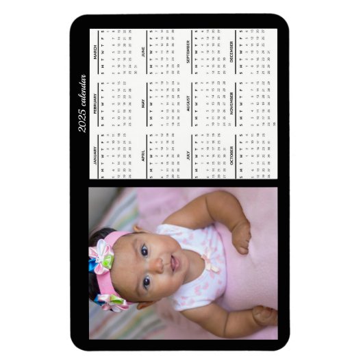 フォトマグネット2025カレンダーパーソナライズされたマグネット マグネット (縦)