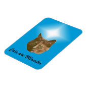 フォトマグネット - 猫は奇跡 マグネット (左側)