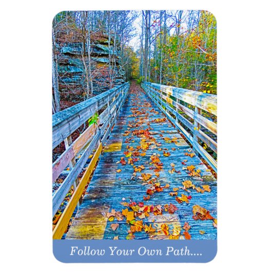 フォトマグネ後を追ットの自分の道 マグネット (縦)