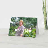 フォトマザーの日のスクリプトとハートカード カード (正面)