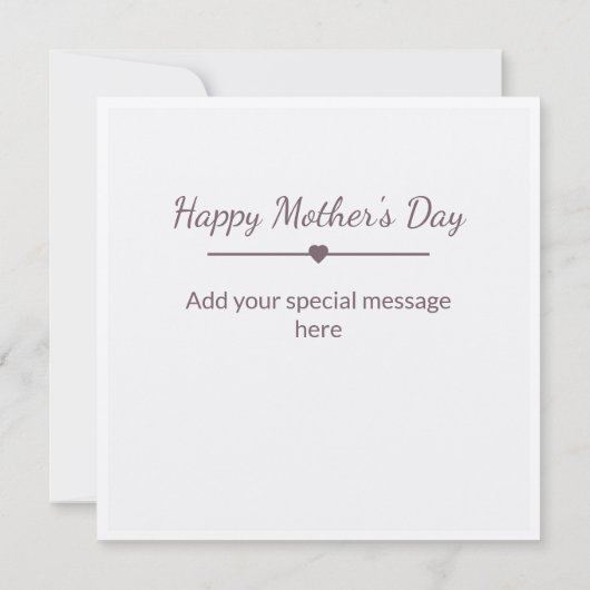 フォトマザーズデイカードを送信 (裏面)