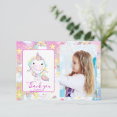 フォトマジカルユニコーンレインボーバースデーパーティー サンキューカード (スタンド正面)
