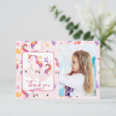 フォトマジカルユニコーンレインボーバースデーパーティー サンキューカード (スタンド正面)