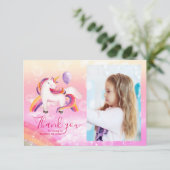 フォトマジカルユニコーンレインボーバースデーパーティー サンキューカード (スタンド正面)