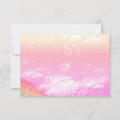 フォトマジカルユニコーンレインボーバースデーパーティー サンキューカード (裏面)