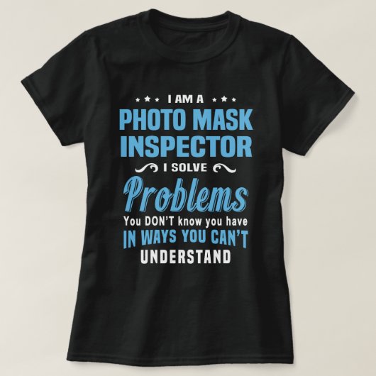 フォトマスクインスペクター Tシャツ (デザイン正面)