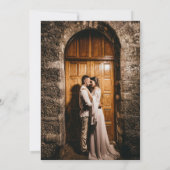 フォトマゼンタカラユリ水彩結婚花 セーブザデート (裏面)