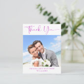 フォトマゼンタピンクロマンサンキューカード サンキューカード (スタンド正面)