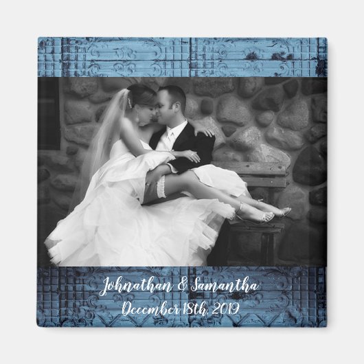 フォトマパーソナライズされたグネット素朴ティンパネル天井 マグネット (正面)