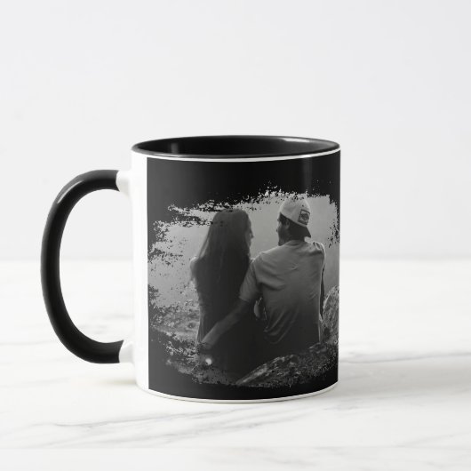 フォトマパーソナライズされたグ両側2写真マグ マグカップ (左)