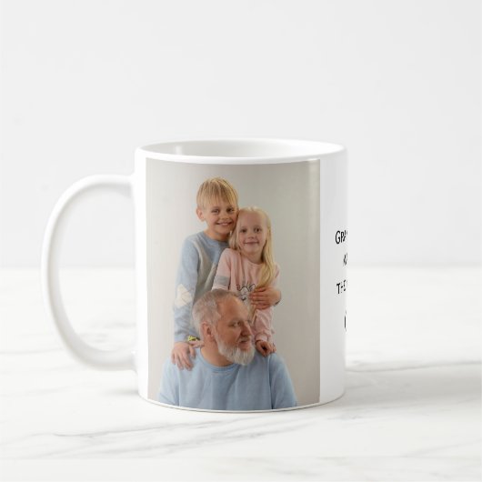 フォトマパーソナライズされたグ – カスタム写真と文字 コーヒーマグカップ (左)