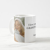 フォトマパーソナライズされたグ – カスタム写真と文字 コーヒーマグカップ (正面左)