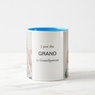 フォトマパーソナライズされたグ – カスタム写真と文字 ツートーンマグカップ