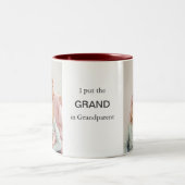 フォトマパーソナライズされたグ – カスタム写真と文字 ツートーンマグカップ (中央)