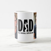 フォトマパーソナライズされたグ – パパ、真のスーパーヒーロー コーヒーマグカップ (中央)