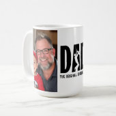 フォトマパーソナライズされたグ – パパ、真のスーパーヒーロー コーヒーマグカップ (正面左)