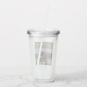 フォトマパーソナライズされたザーズの日贈り物 アクリルタンブラー (裏面)