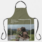 フォトマパーソナライズされたザーズの日贈り物 エプロン (正面)