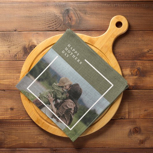 フォトマパーソナライズされたザーズの日贈り物 キッチンタオル