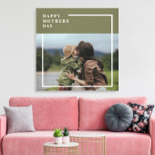 フォトマパーソナライズされたザーズの日贈り物 キャンバスプリント (インサイチュ (リビング))