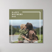 フォトマパーソナライズされたザーズの日贈り物 キャンバスプリント (正面)