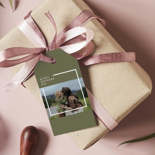 フォトマパーソナライズされたザーズの日贈り物 ギフトタグ