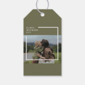 フォトマパーソナライズされたザーズの日贈り物 ギフトタグ (正面)