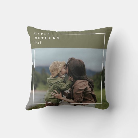 フォトマパーソナライズされたザーズの日贈り物 クッション (裏面)
