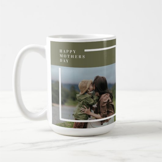 フォトマパーソナライズされたザーズの日贈り物 コーヒーマグカップ (左)