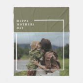 フォトマパーソナライズされたザーズの日贈り物 フリースブランケット (正面)